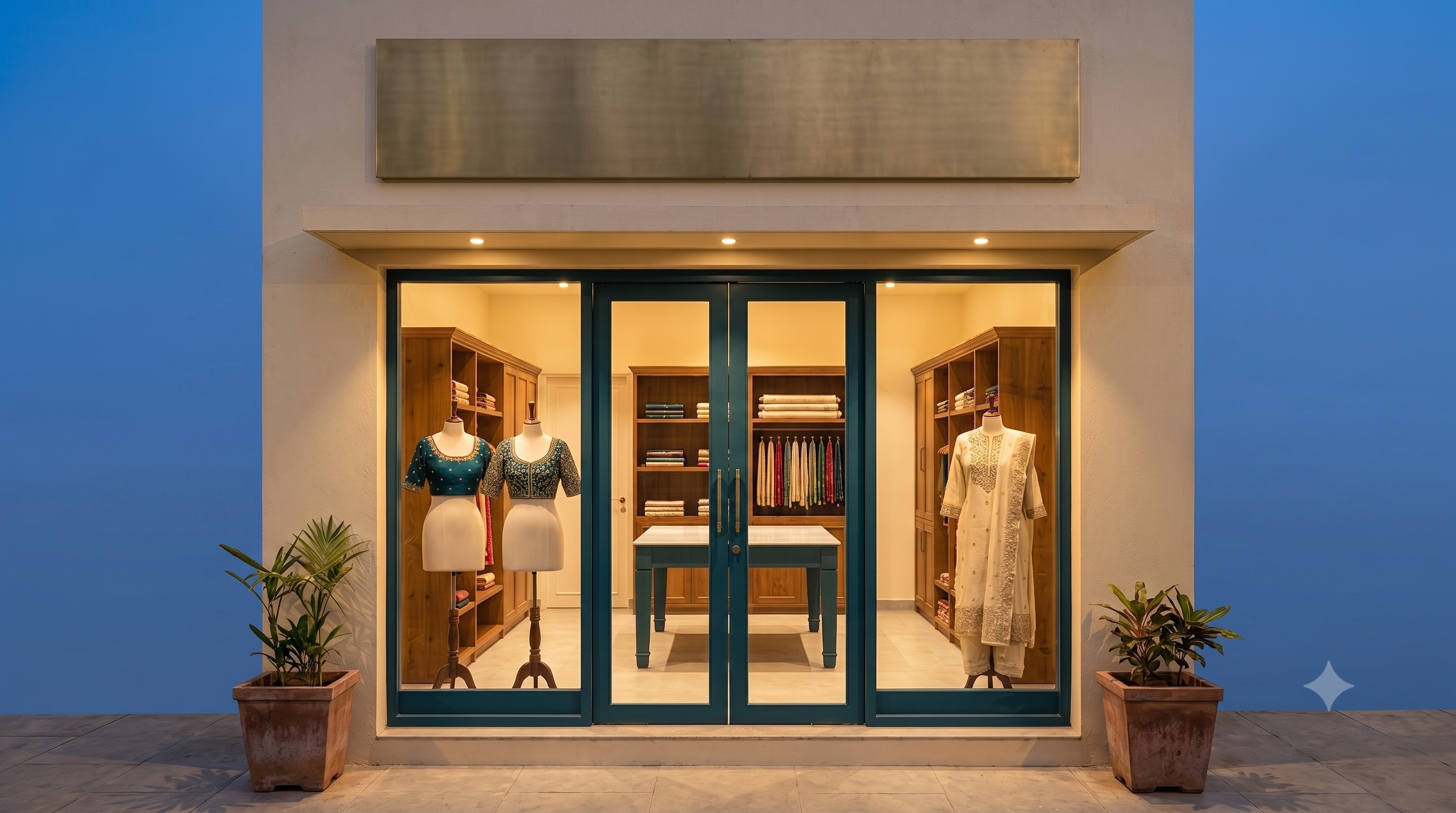 Tailorade custom blouse and salwar boutique on Bharathiyar Road in Coimbatore